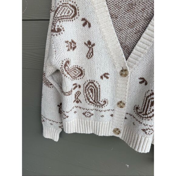 American Eagle oversized bandana print cardigan - Picture 5 of 6